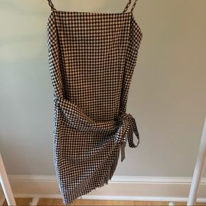 Princess Polly Gingham Wrap Dress